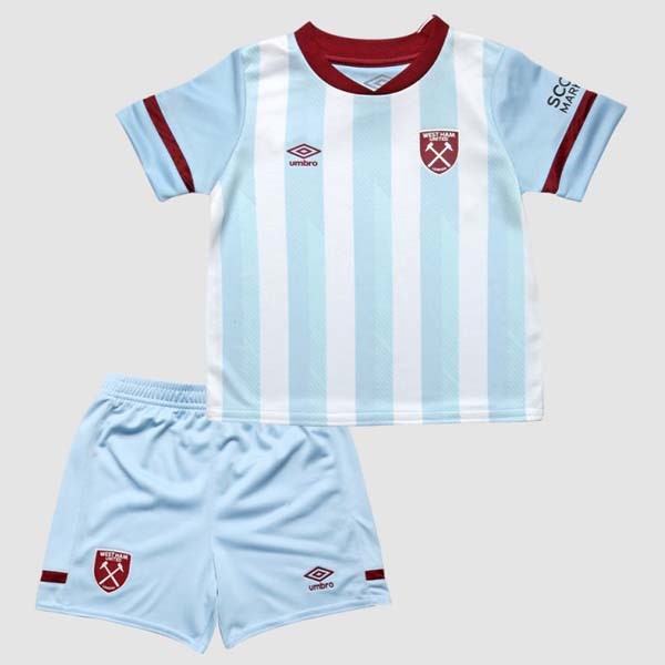 Tailandia Camiseta West Ham United Segunda Equipación Niño 2021/2022